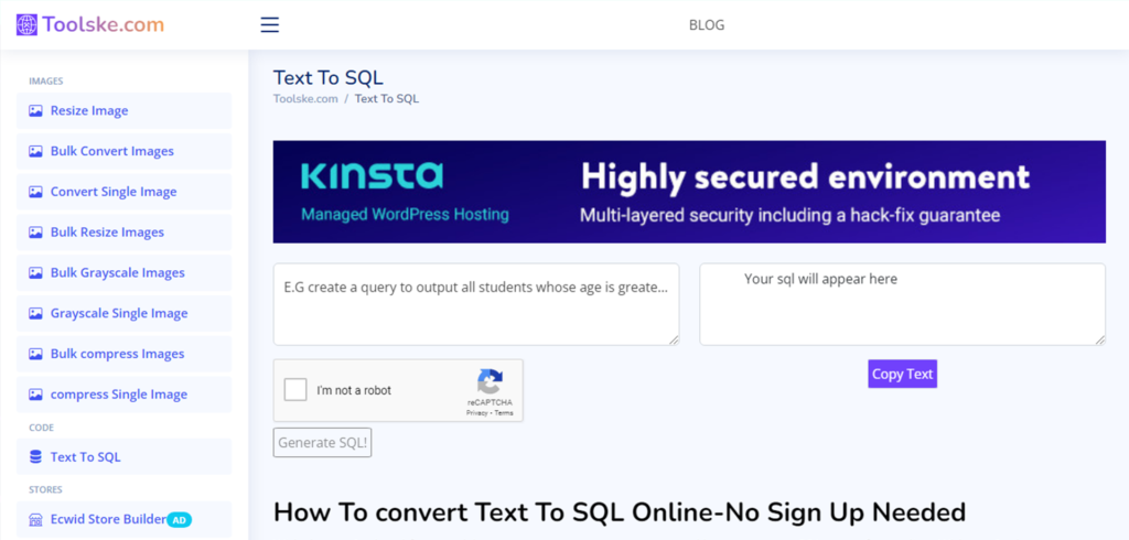 Text-To-SQL-By-Toolske