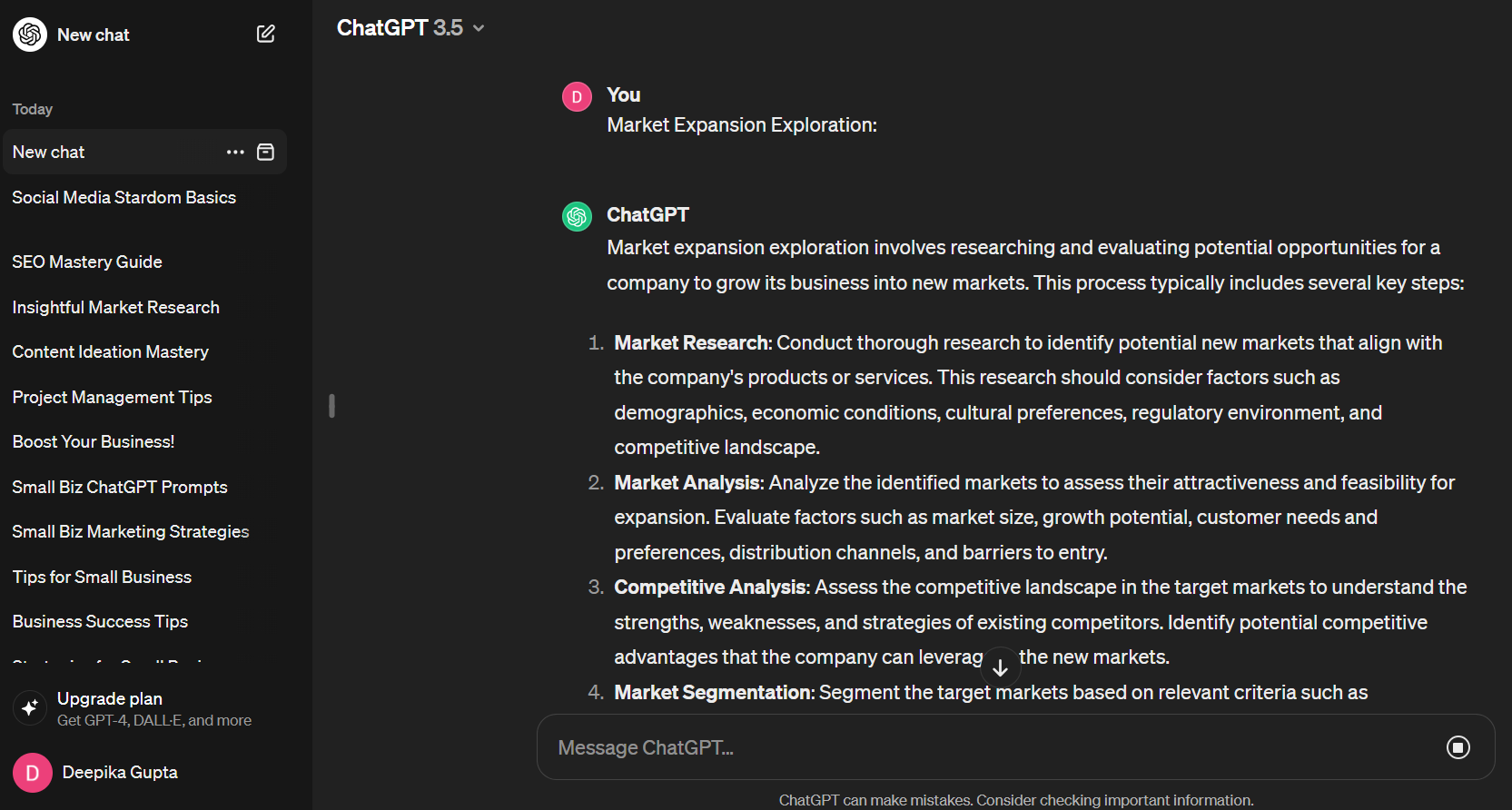 Market Expansion Exploration